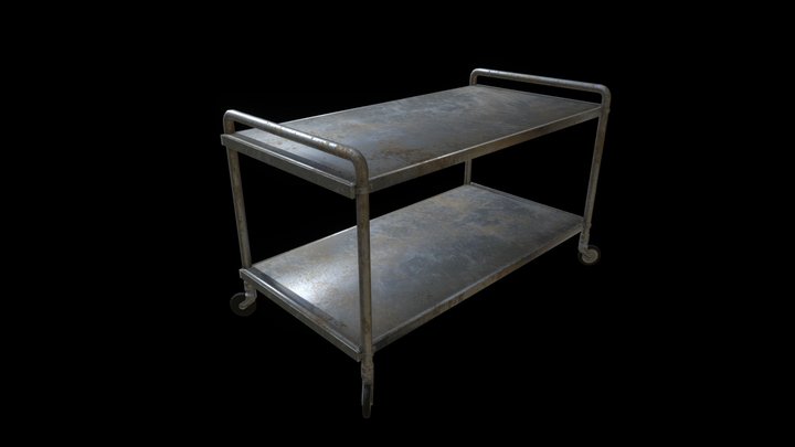 Metallic Table 3D Model