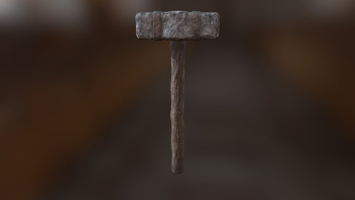 Rock Vikings Hammer 3D Model