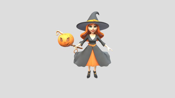 Pumpkella the Playful Witch