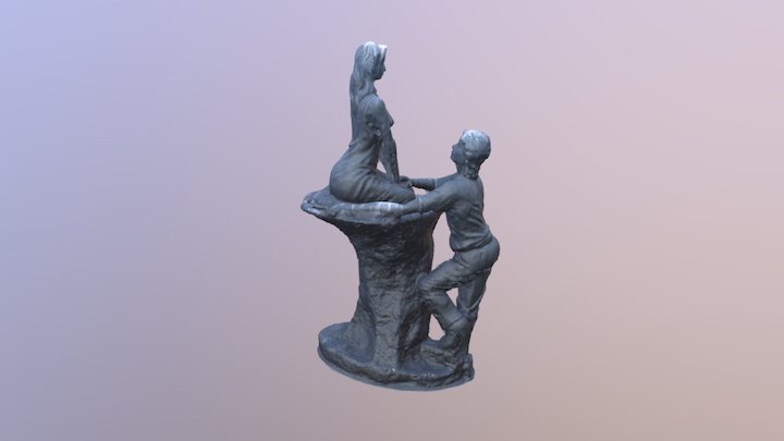 Estatua de los enamorados 3D Model