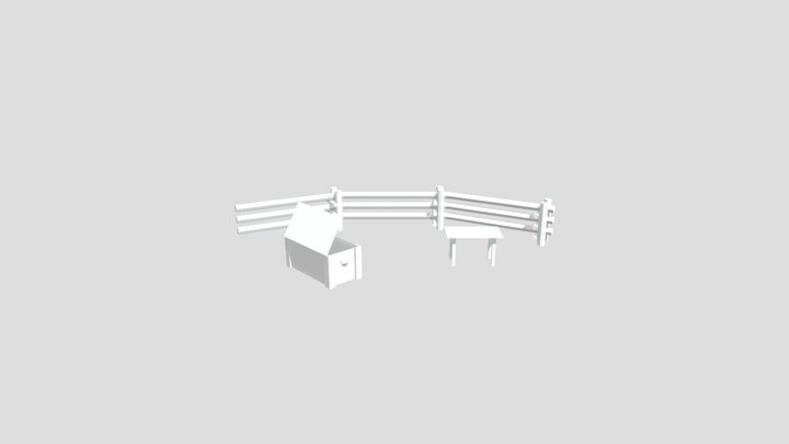 Forest Loner - 3 Simple props 3D Model