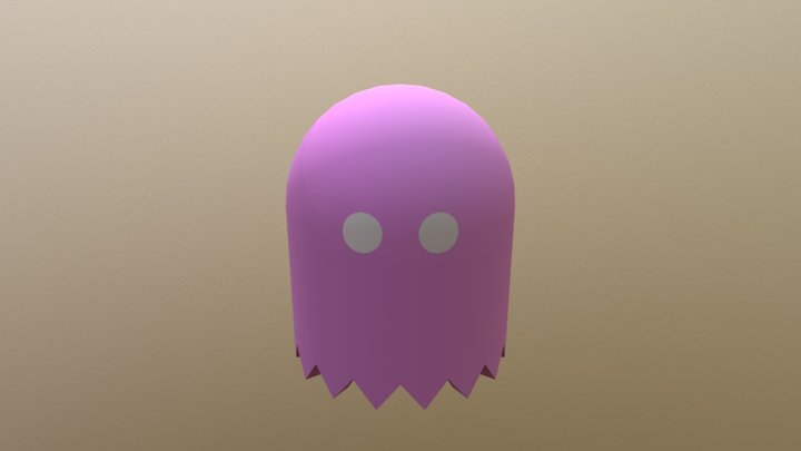 PacMan Ghost 3D Model
