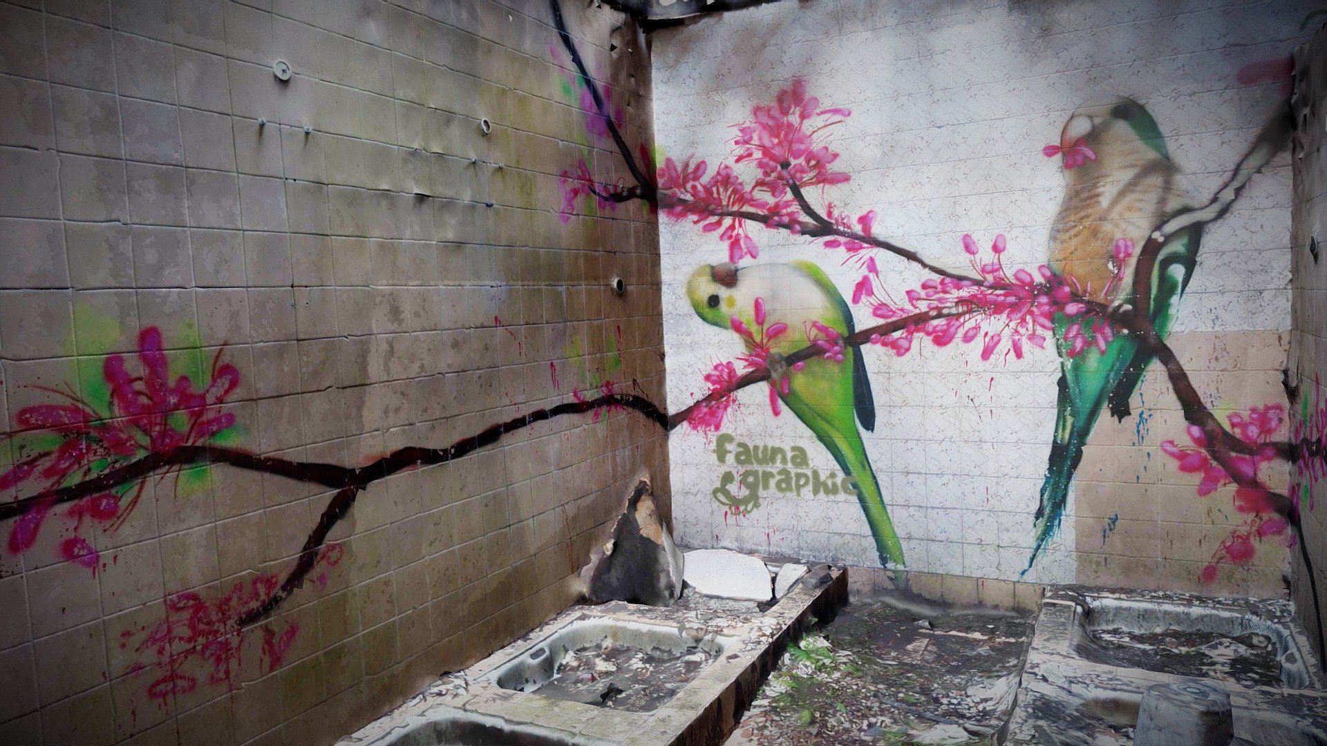 Faunagraphic graffiti, Loxley brickworks