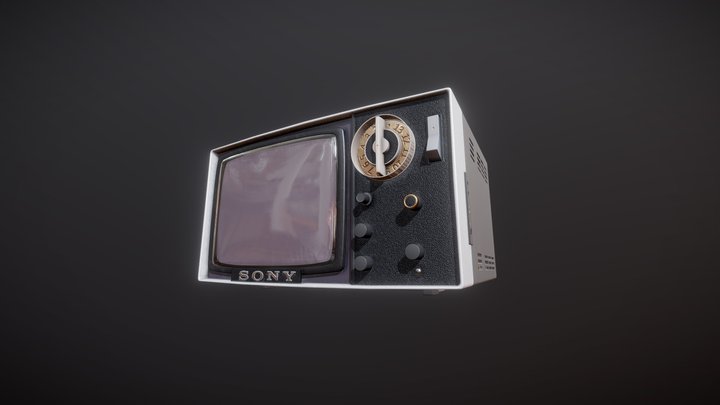 Sony Micro TV 5-303W 3D Model