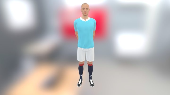 Soccer player 3D Model