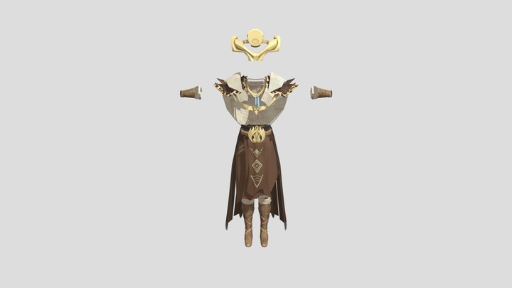 Forest Guardian Clothes 3D Model