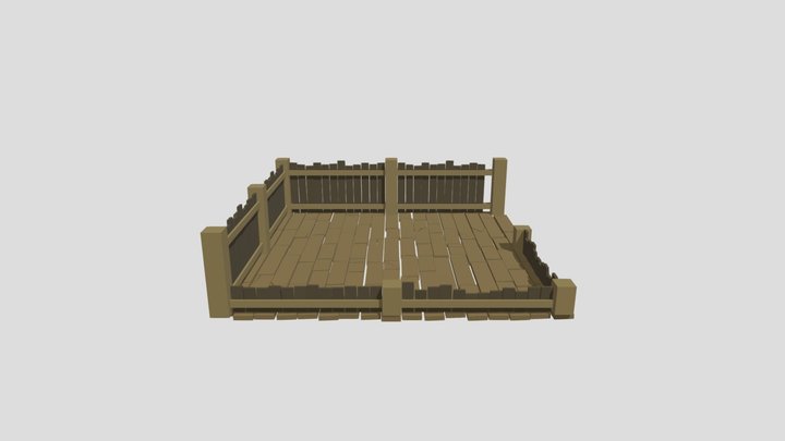 Tavern Wall And Ground 3D Model
