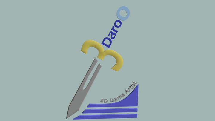 3Daroo Logo 3D Model