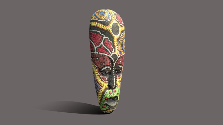 Máscara Africana 3D Model
