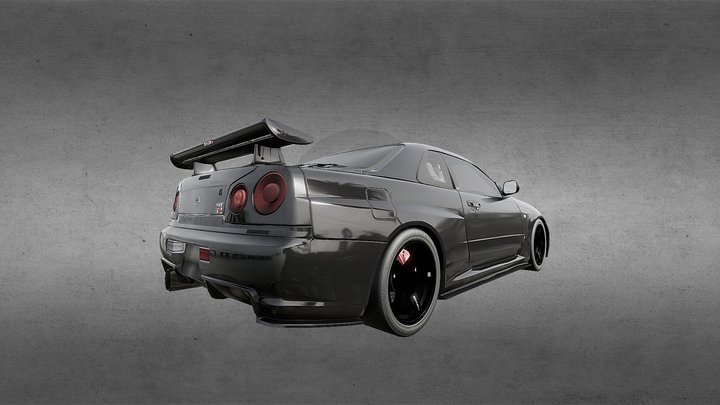 Nismo Nissan Skyline r34 Tuned 3D Model
