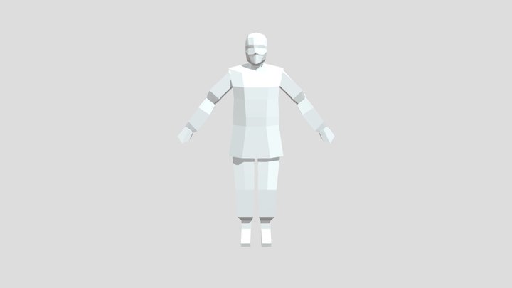 Personaje Low Poly (modelo de prueba) 3D Model