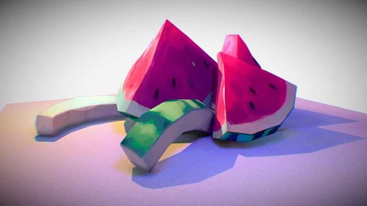 Watermelon 3D Model