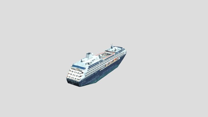 Cruise Ship (2) 3D Model