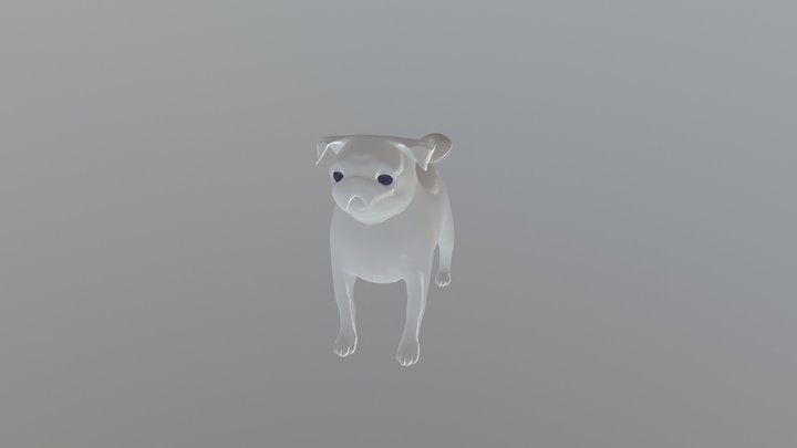 Puggy Dog 3D Model