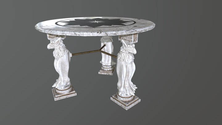Roman Table 3D Model