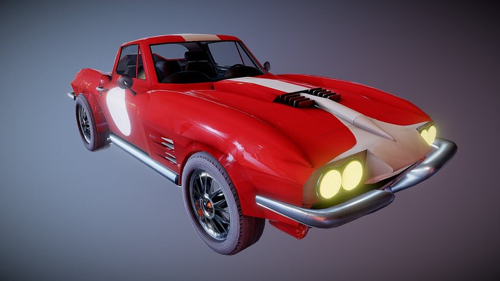Coverete car Game Assets 3D Model