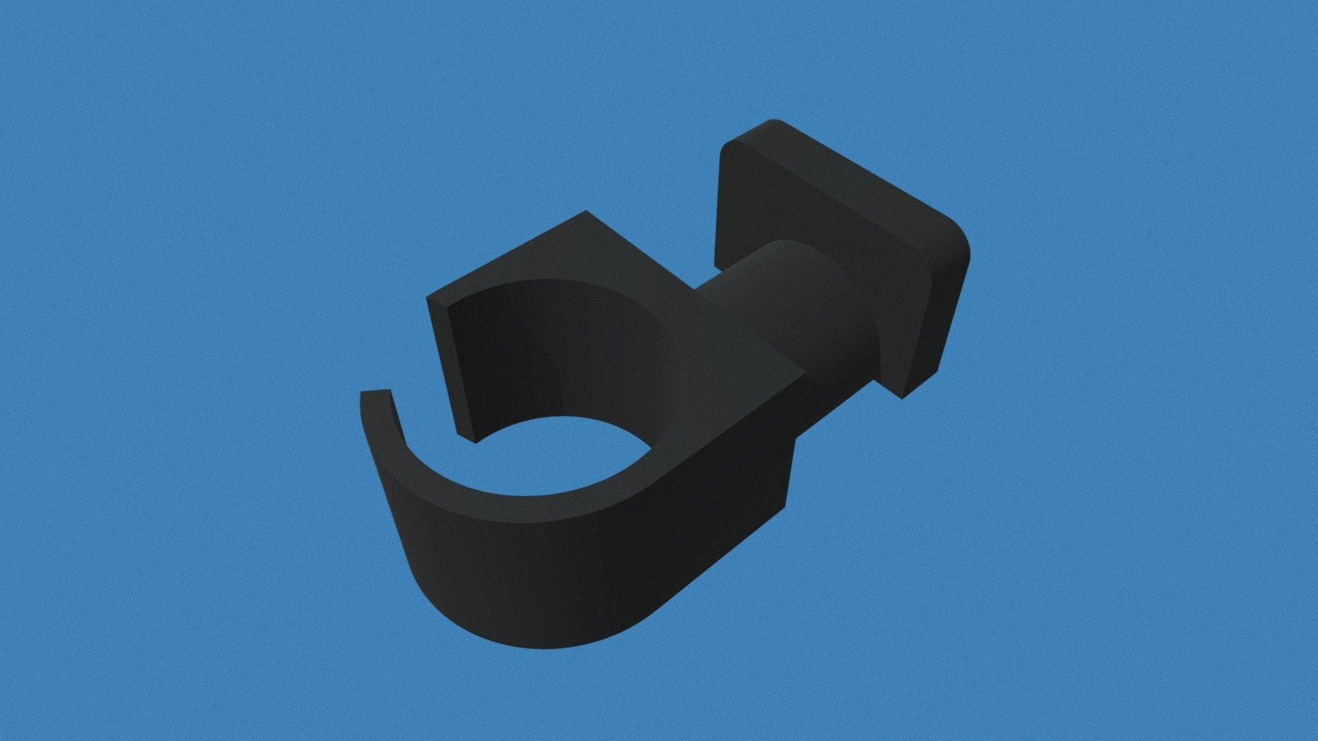Conduit External Cable Clip 3D model by chriskellett [f9c7f48