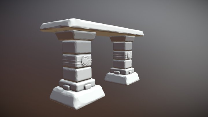 Big columns 3D Model