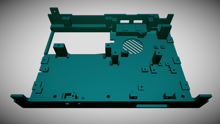 Game Console - Center Back Piece 3D Model