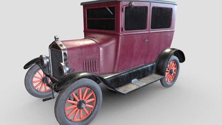 Old Car - Model T 3D Model