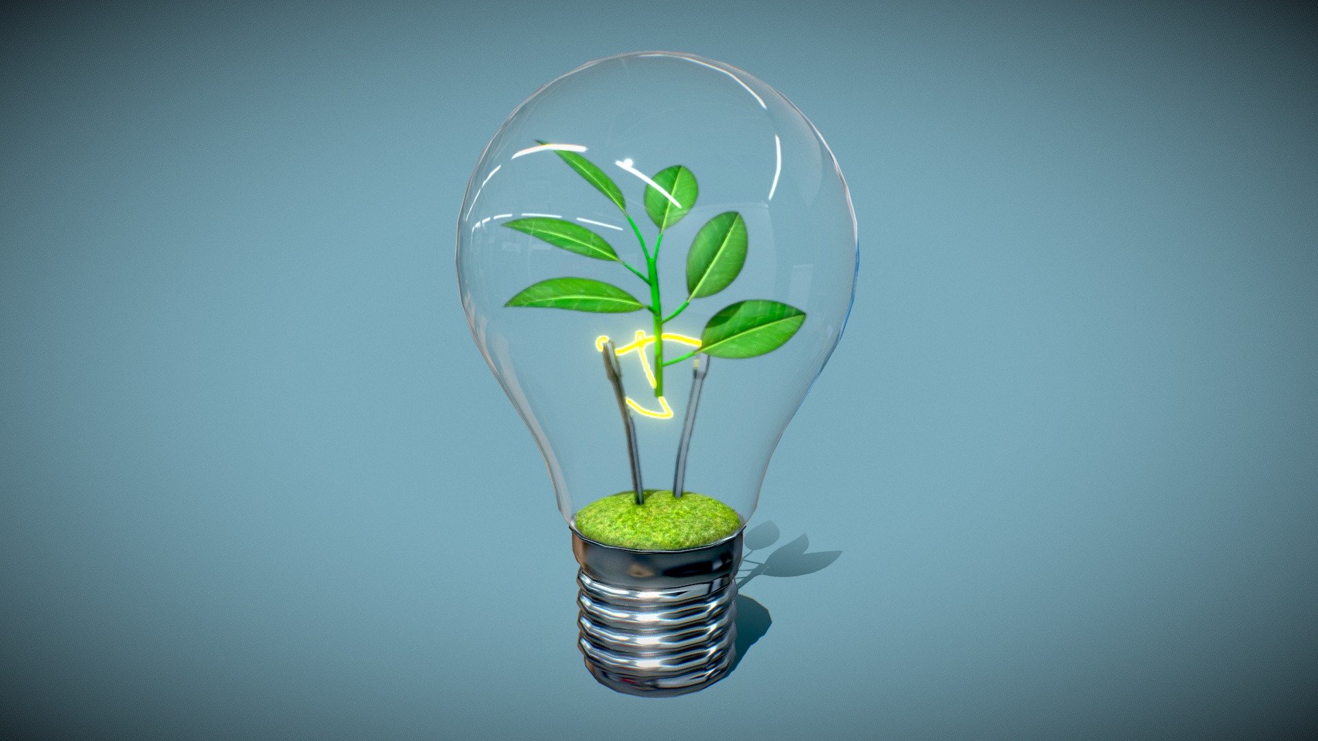 GlowGrow Bulb - Download Free 3D model by arloopa [f9cd52a] - Sketchfab