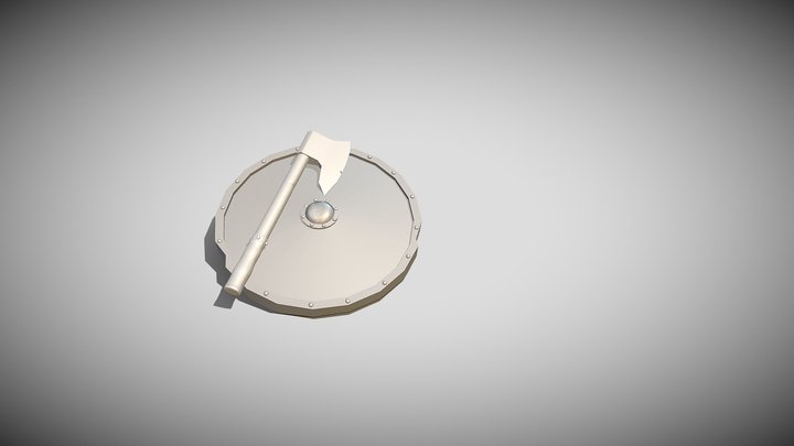 AxeAndShieldAssessmentLighting 3D Model