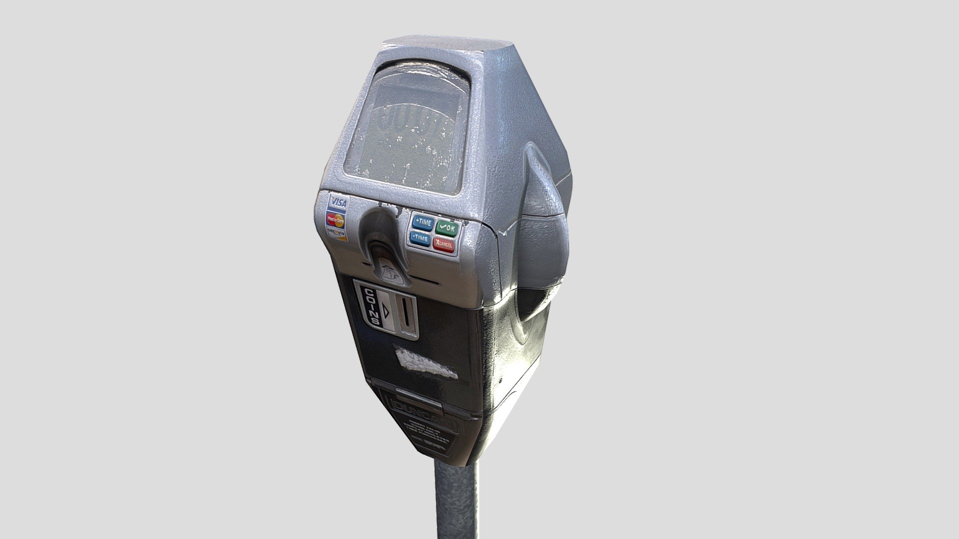 LA Parking meter (Low Poly) City Prop, Asset Buy Royalty Free 3D