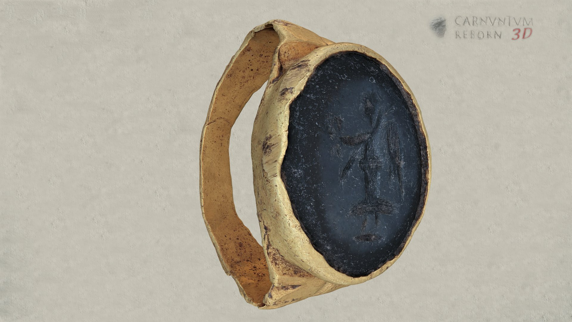 Ring mit Gemme — Sketchfab embed 3D viewer