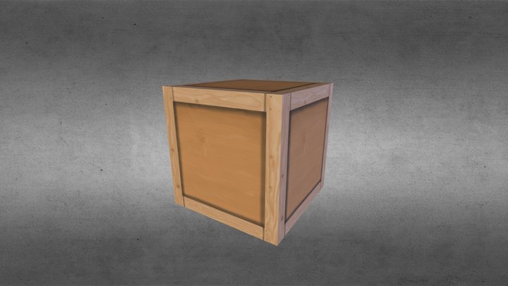 First Crate (first time making a texture) 3D Model