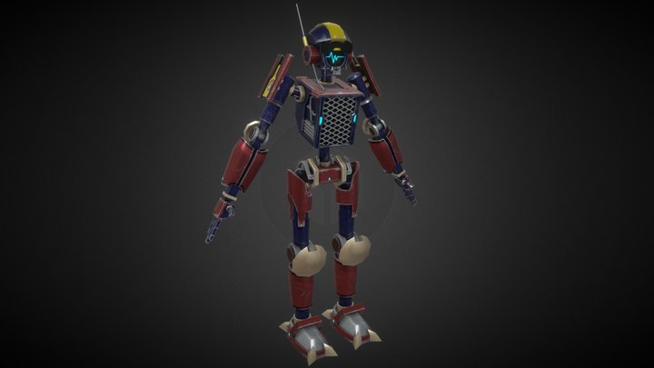 SciFi Robot 3D Model