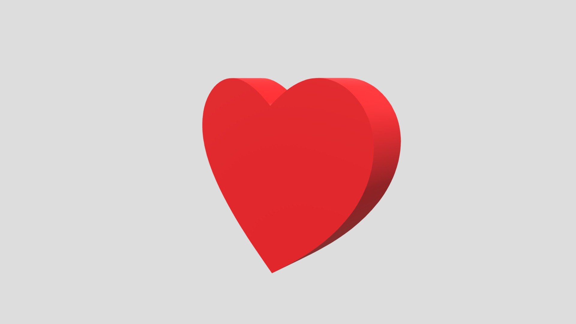 Red Love Heart 3D Icon | Love & Valentine Symbol - Download Free 3D ...