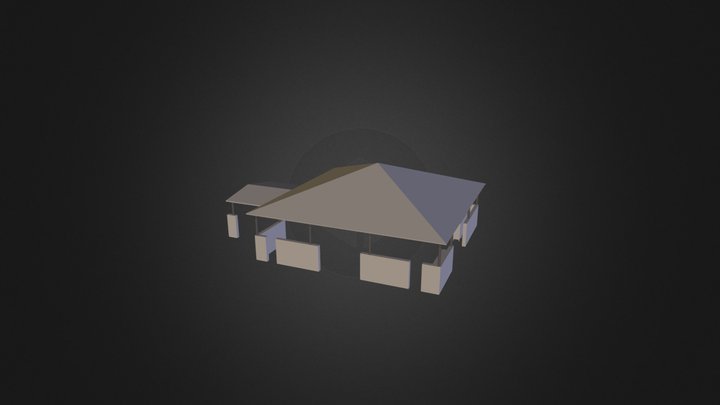 Préau de la cantine du lycée Georges de la Tour 3D Model