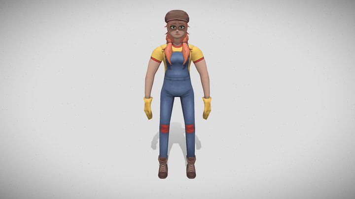 Game Character 3D Model