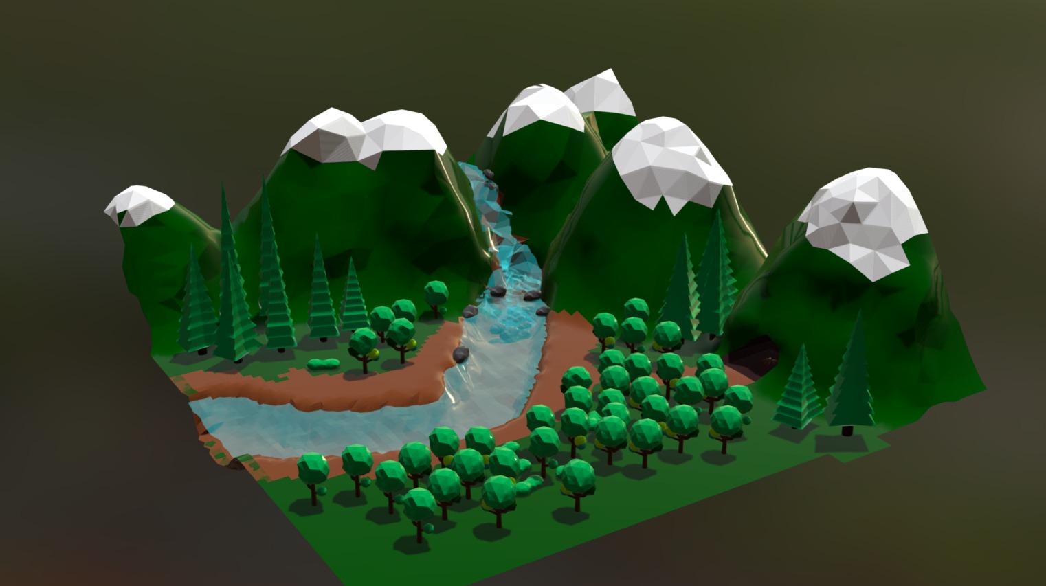 Lowpoly - Download Free 3D model by jovanna [f9d564b] - Sketchfab