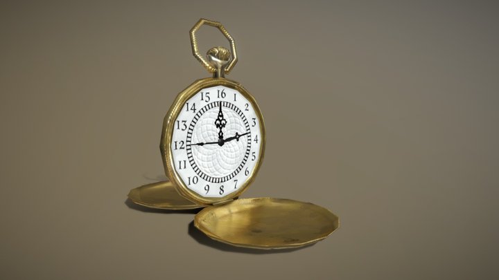 Pocketwatch from Grandfathers Time 3D Model