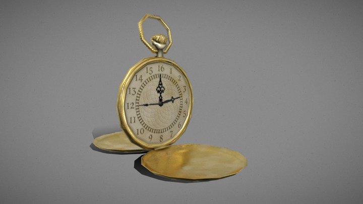 Pocketwatch from Grandfathers Time 3D Model