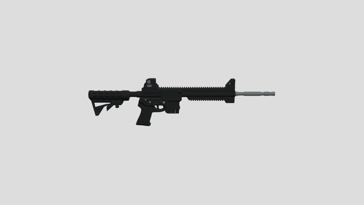 Assault Rifle 3D Model