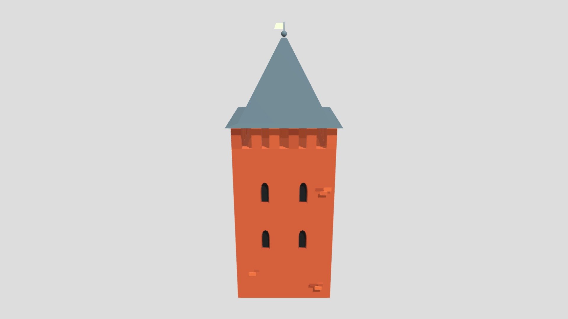 Wall_ Tower_1 - Download Free 3D model by EMalay [f9d6c4f] - Sketchfab