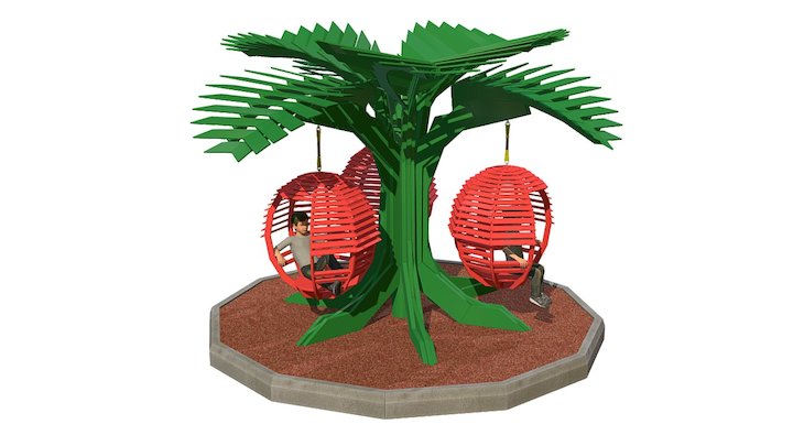 Swing Strawberry 3D Model