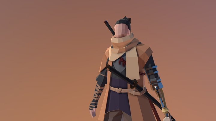 Low-Poly Sekiro 3D Model