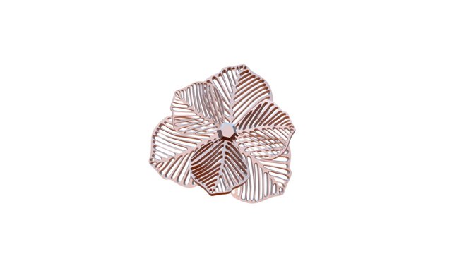 Pansy Pendant 3D Model