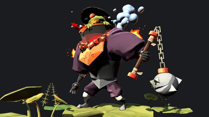 Sir Boilerfrog 3D Model