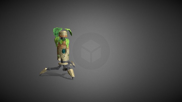 Little Plant Robot 3D Model
