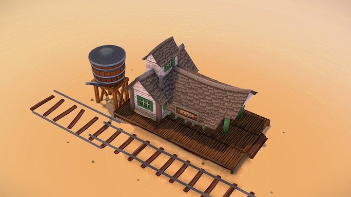 Western Station 3D Model