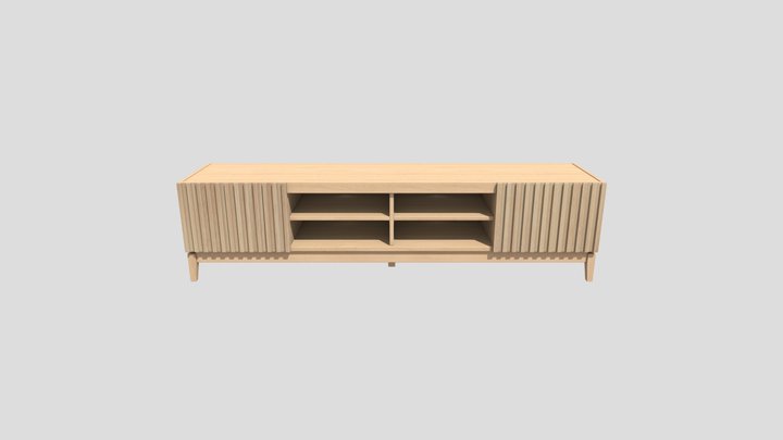 Hide Tv-meubel Crate- Bruin-306070 3D Model