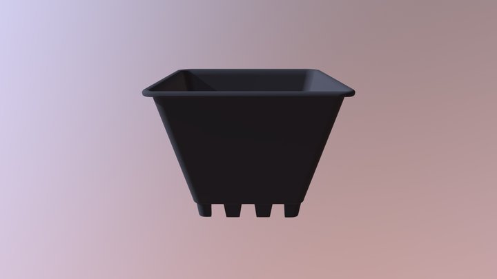 maceta_8lt_cuadrada 3D Model
