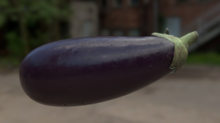 Eggplant 3D Model