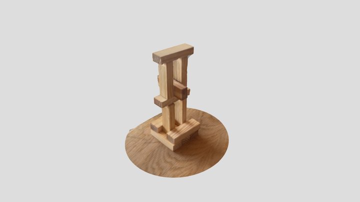 Jenga Tower (Reality Scan) 3D Model