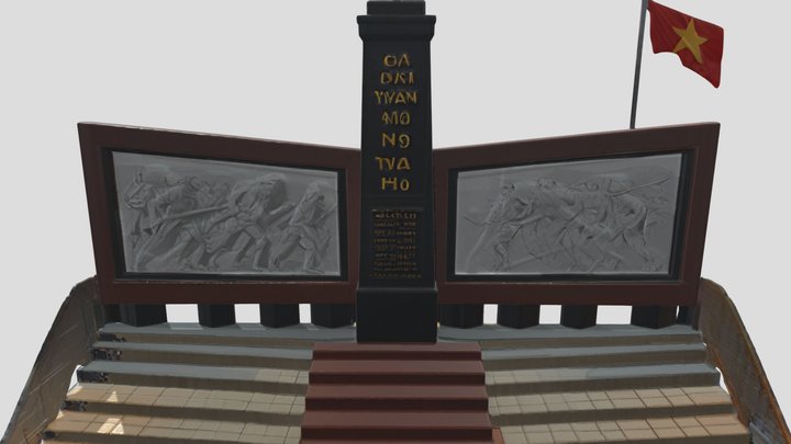 Bia Chiến thắng Yếu khu Thầy Phó 3D Model