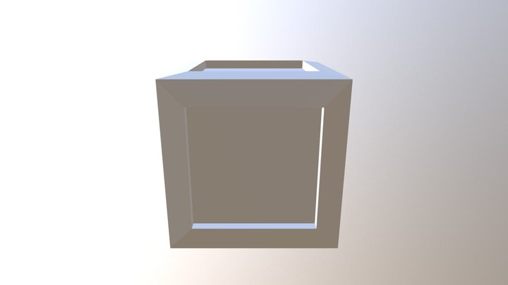 Modelo Caja LowPoly INTENTO 3D Model